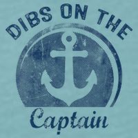 Dibs On The Captain Funny Boating Boat Lover Sueded Cloud Jersey T-Shirt