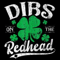 Dibs On The Redhead Funny St Patricks Day Drinking 16 in Basic Backpack