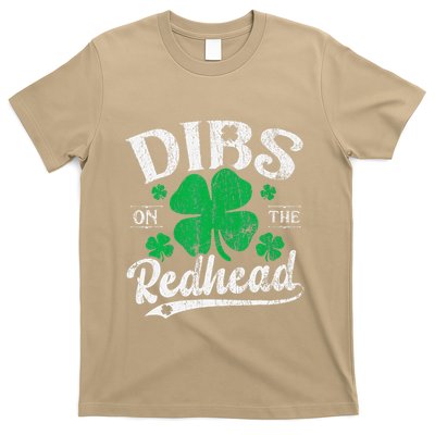 Dibs On The Redhead Funny St Patricks Day Drinking T-Shirt