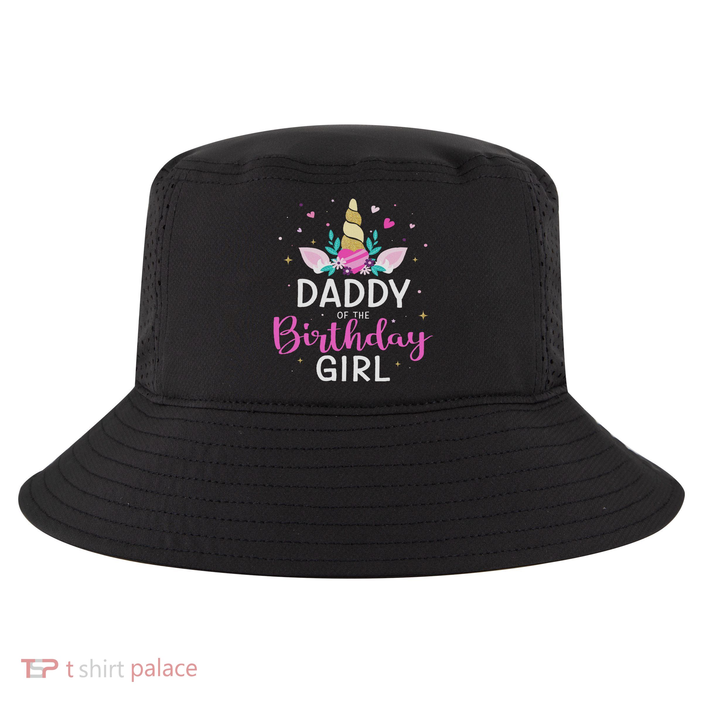 Daddy Of The Birthday Girl Matching Family Unicorn Party Cool Comfort Performance Bucket Hat