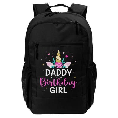 Daddy Of The Birthday Girl Matching Family Unicorn Party Backpack