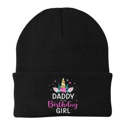 Daddy Of The Birthday Girl Matching Family Unicorn Party Beanie