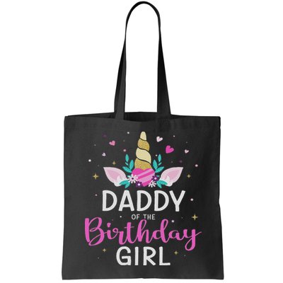 Daddy Of The Birthday Girl Matching Family Unicorn Party Bag
