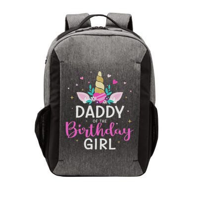 Daddy Of The Birthday Girl Matching Family Unicorn Party Vector Backpack