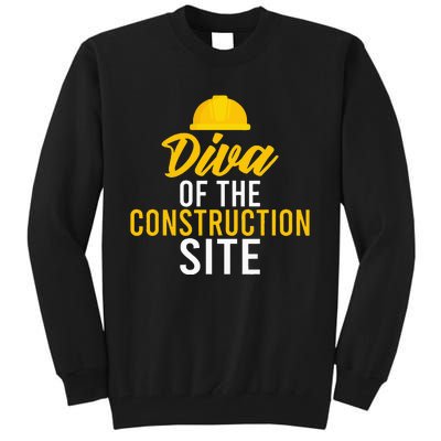 Diva Of The Construction Site Tall Sweatshirt