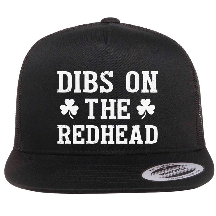 Dibs On The Redhead Flat Bill Trucker Hat