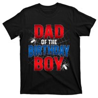 Dad Of The Birthday Costume Spider Web Birthday Party T-Shirt