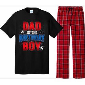 Dad Of The Birthday Costume Spider Web Birthday Party Pajama Set