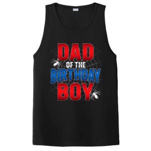 Dad Of The Birthday Costume Spider Web Birthday Party PosiCharge Competitor Tank