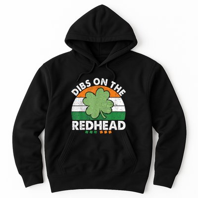 Dibs On The Redhead Funny St Patricks Day Drinking Hoodie