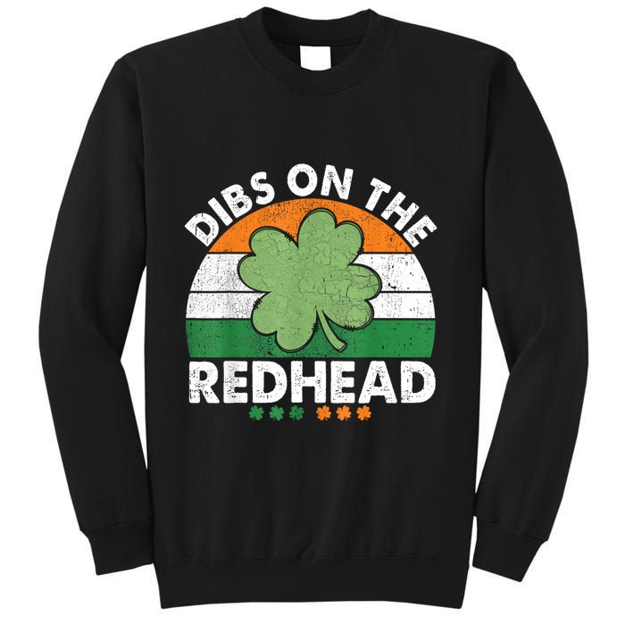 Dibs On The Redhead Funny St Patricks Day Drinking Sweatshirt