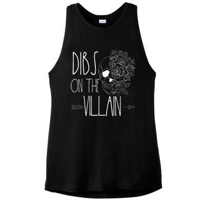 Dibs On The Villain Spicy Books Women Smutty Merch Romantasy Ladies PosiCharge Tri-Blend Wicking Tank