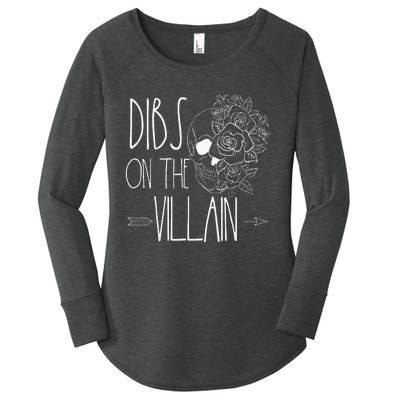 Dibs On The Villain Spicy Books Women Smutty Merch Romantasy Women's Perfect Tri Tunic Long Sleeve Shirt