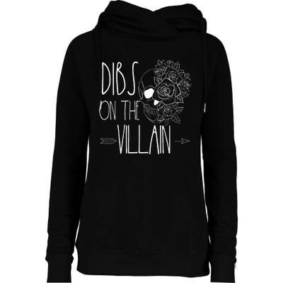 Dibs On The Villain Spicy Books Women Smutty Merch Romantasy Womens Funnel Neck Pullover Hood