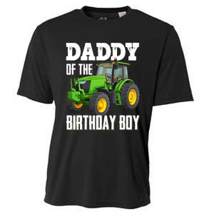 Daddy Of The Birthday Boy Family Tractors Farm Trucks Bday Cooling Performance Crew T-Shirt