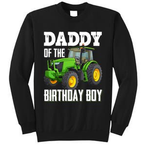 Daddy Of The Birthday Boy Family Tractors Farm Trucks Bday Sweatshirt