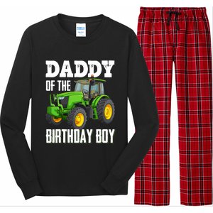 Daddy Of The Birthday Boy Family Tractors Farm Trucks Bday Long Sleeve Pajama Set