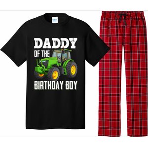 Daddy Of The Birthday Boy Family Tractors Farm Trucks Bday Pajama Set