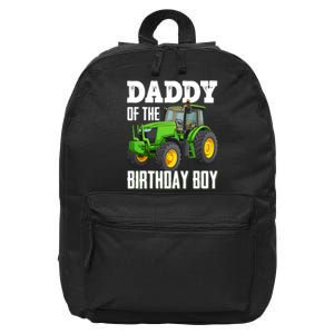 Daddy Of The Birthday Boy Family Tractors Farm Trucks Bday 16 in Basic Backpack