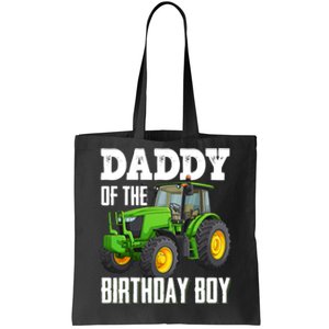 Daddy Of The Birthday Boy Family Tractors Farm Trucks Bday Tote Bag