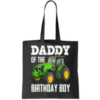 Daddy Of The Birthday Boy Family Tractors Farm Trucks Bday Tote Bag