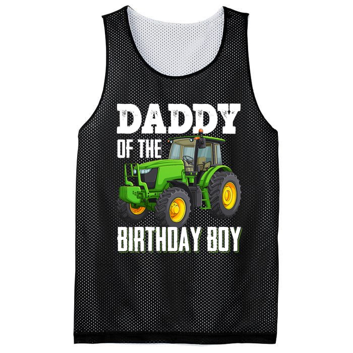 Daddy Of The Birthday Boy Family Tractors Farm Trucks Bday Mesh Reversible Basketball Jersey Tank