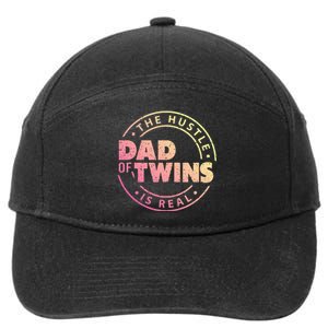 Dad of Twins Funny New Dad To Be Tired Love Proud Cute 7-Panel Snapback Hat