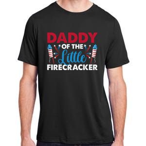 Daddy Of The Little Firecracker 4th Of July Birthday Party Gift Adult ChromaSoft Performance T-Shirt