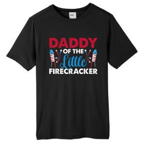 Daddy Of The Little Firecracker 4th Of July Birthday Party Gift Tall Fusion ChromaSoft Performance T-Shirt