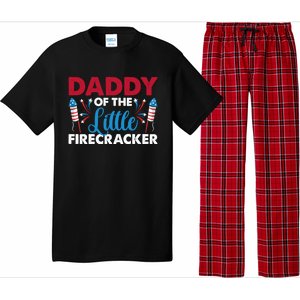 Daddy Of The Little Firecracker 4th Of July Birthday Party Gift Pajama Set