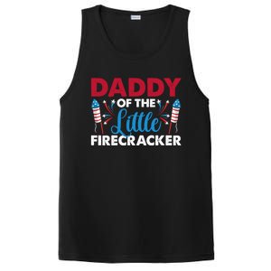 Daddy Of The Little Firecracker 4th Of July Birthday Party Gift PosiCharge Competitor Tank