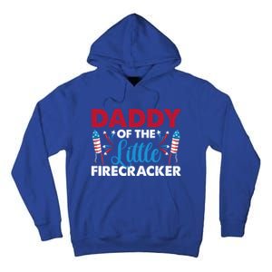 Daddy Of The Little Firecracker 4th Of July Birthday Party Gift Tall Hoodie