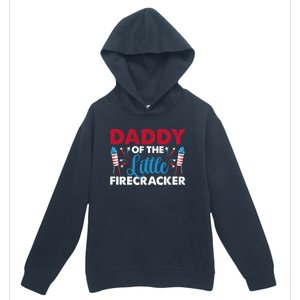 Daddy Of The Little Firecracker 4th Of July Birthday Party Gift Urban Pullover Hoodie