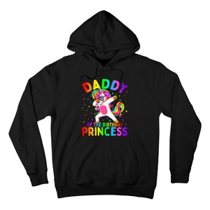 Daddy of the Birthday Princess Dabbing Unicorn Dad Hoodie