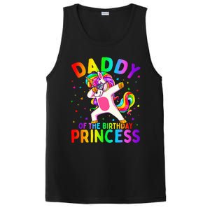 Daddy of the Birthday Princess Dabbing Unicorn Dad PosiCharge Competitor Tank