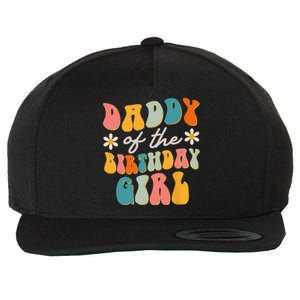 Daddy Of The Birthday Girl Groovy Themed Father Dad Wool Snapback Cap