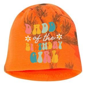 Daddy Of The Birthday Girl Groovy Themed Father Dad Kati - Camo Knit Beanie