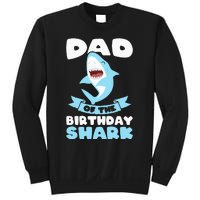 Dad of the Birthday Shark Birthday Sweatshirt