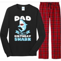 Dad of the Birthday Shark Birthday Long Sleeve Pajama Set