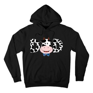 Dad Of The Birthday Mother Cow Farm Cow Dad 1st Hoodie