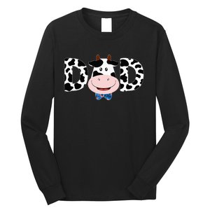 Dad Of The Birthday Mother Cow Farm Cow Dad 1st Long Sleeve Shirt