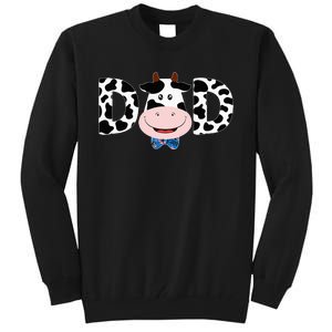 Dad Of The Birthday Mother Cow Farm Cow Dad 1st Tall Sweatshirt