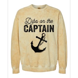 Dibs On The Captain Colorblast Crewneck Sweatshirt