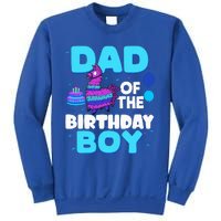 Dad Of The Birthday Boy Llama Dad And Mom Family Party Sweatshirt