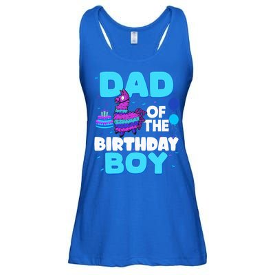 Dad Of The Birthday Boy Llama Dad And Mom Family Party Ladies Essential Flowy Tank