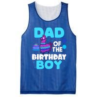 Dad Of The Birthday Boy Llama Dad And Mom Family Party Mesh Reversible Basketball Jersey Tank