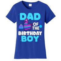 Dad Of The Birthday Boy Llama Dad And Mom Family Party Women's T-Shirt