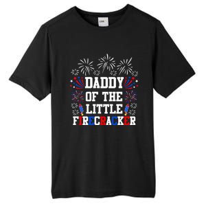 Daddy Of The Little Firecracker Cute Gift 4th Of July Birthday Gift Tall Fusion ChromaSoft Performance T-Shirt