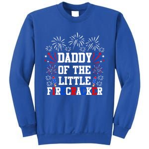 Daddy Of The Little Firecracker Cute Gift 4th Of July Birthday Gift Sweatshirt