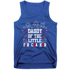 Daddy Of The Little Firecracker Cute Gift 4th Of July Birthday Gift Tank Top